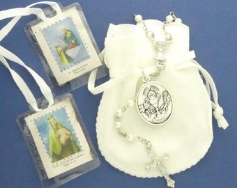 1 First Holy Communion Rosary Gift Set by TIJC SP6052