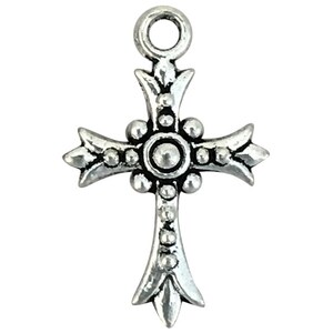 10 Silver Orthodox Cross Charm 24x15mm by TIJC SP1406 - Etsy