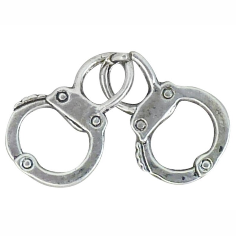 BULK 15 Handcuff Charm Police Officer Gifts by TIJC SP1198B Etsy
