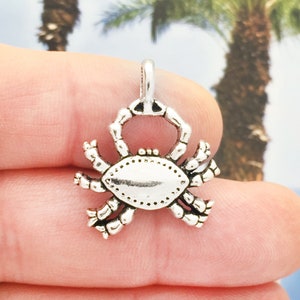 5 Silver Crab Charm Pendant by TIJC SP0243 image 1