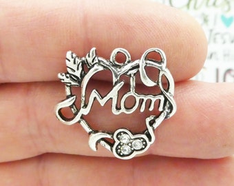 5 Mom Charm Silver 24x26mm by TIJC SP1311