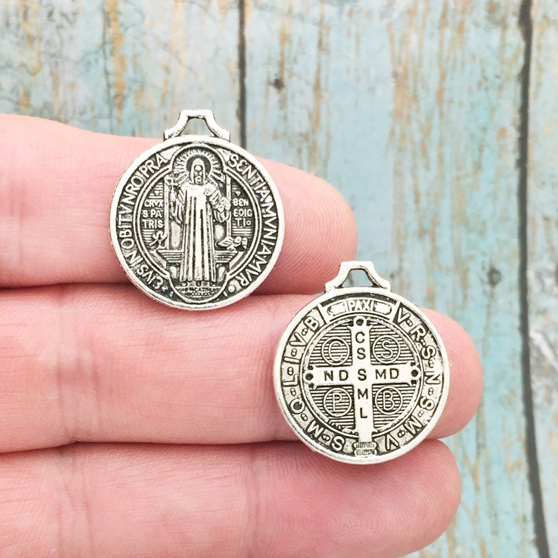 4 St Benedict Medal Silver by TIJC SP1436 - Etsy