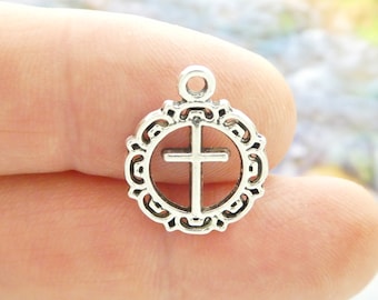 BULK 60 Plain Cross Charm by TIJC SP0825B