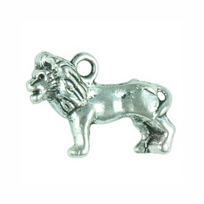 BULK 20 Silver Lion Charm by TIJC SP0309B