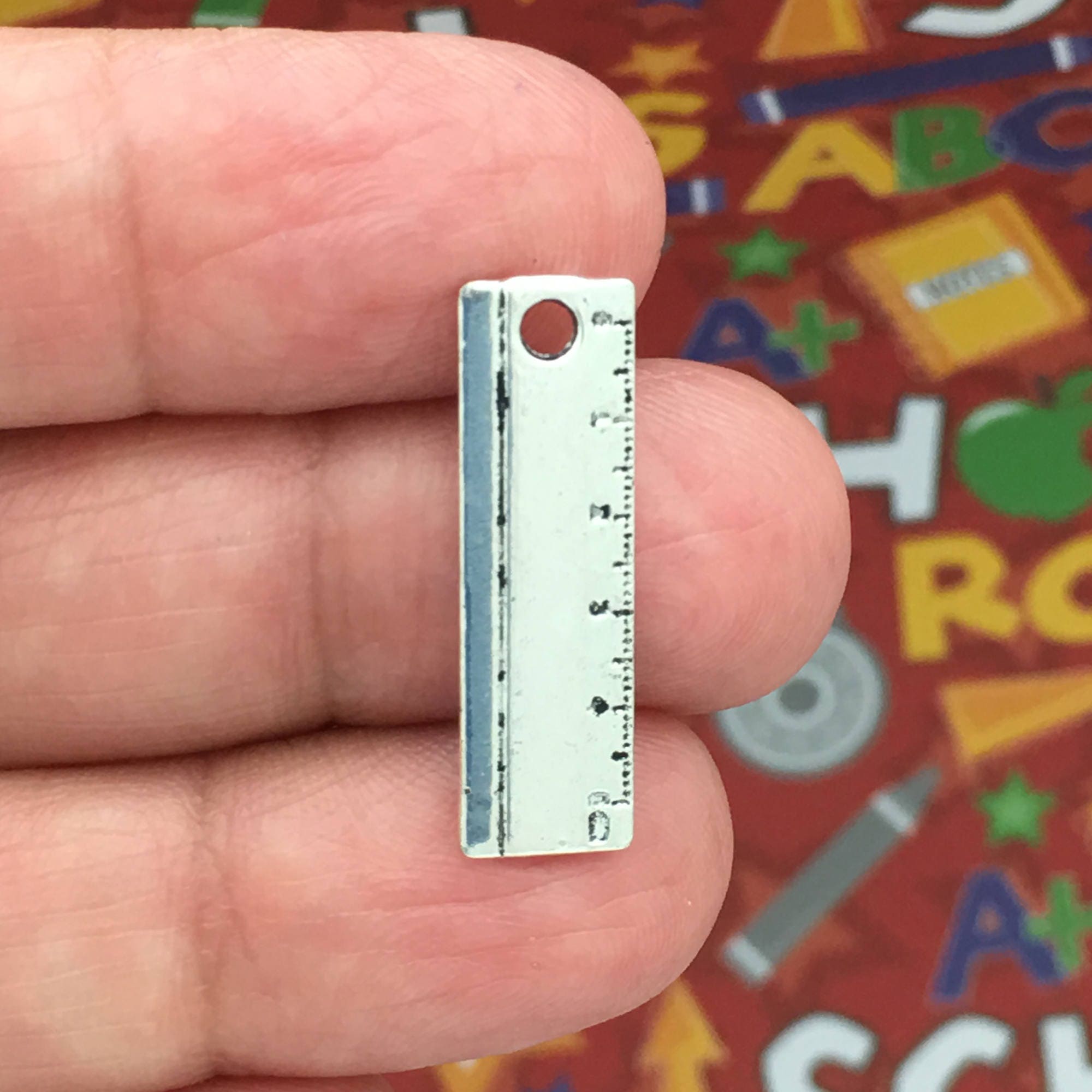 BULK 50 School Silver Ruler Charm by TIJC SP0971B - Etsy BULK 50 School Silver Ruler Charm by TIJC SP0971B - Etsy