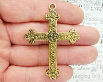 Orthodox Gold Cross Etsy