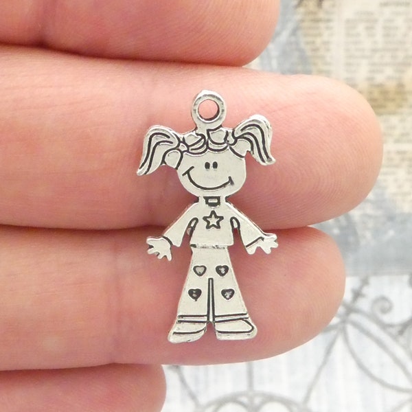 Little Girl Charm Etsy