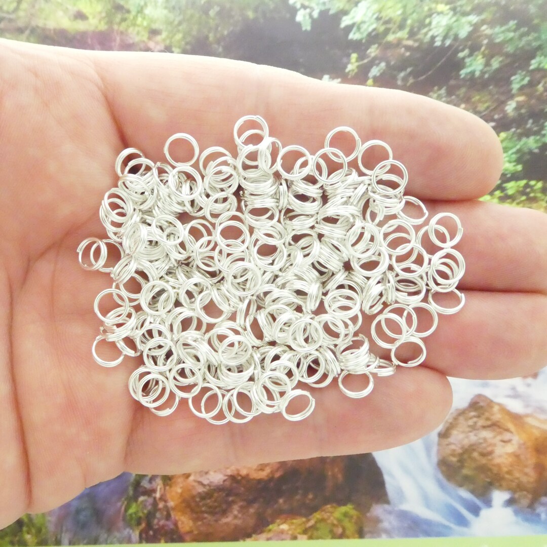 250 Pieces Split Rings 6mm Bulk .7x6mm Silver by TIJC Spsr.7x6 - Etsy