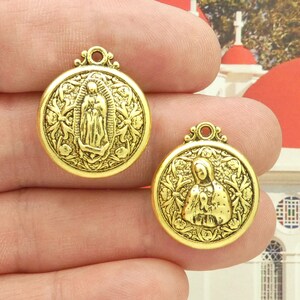 1 Our Lady of Guadalupe Pendant Gold by TIJC SP2138