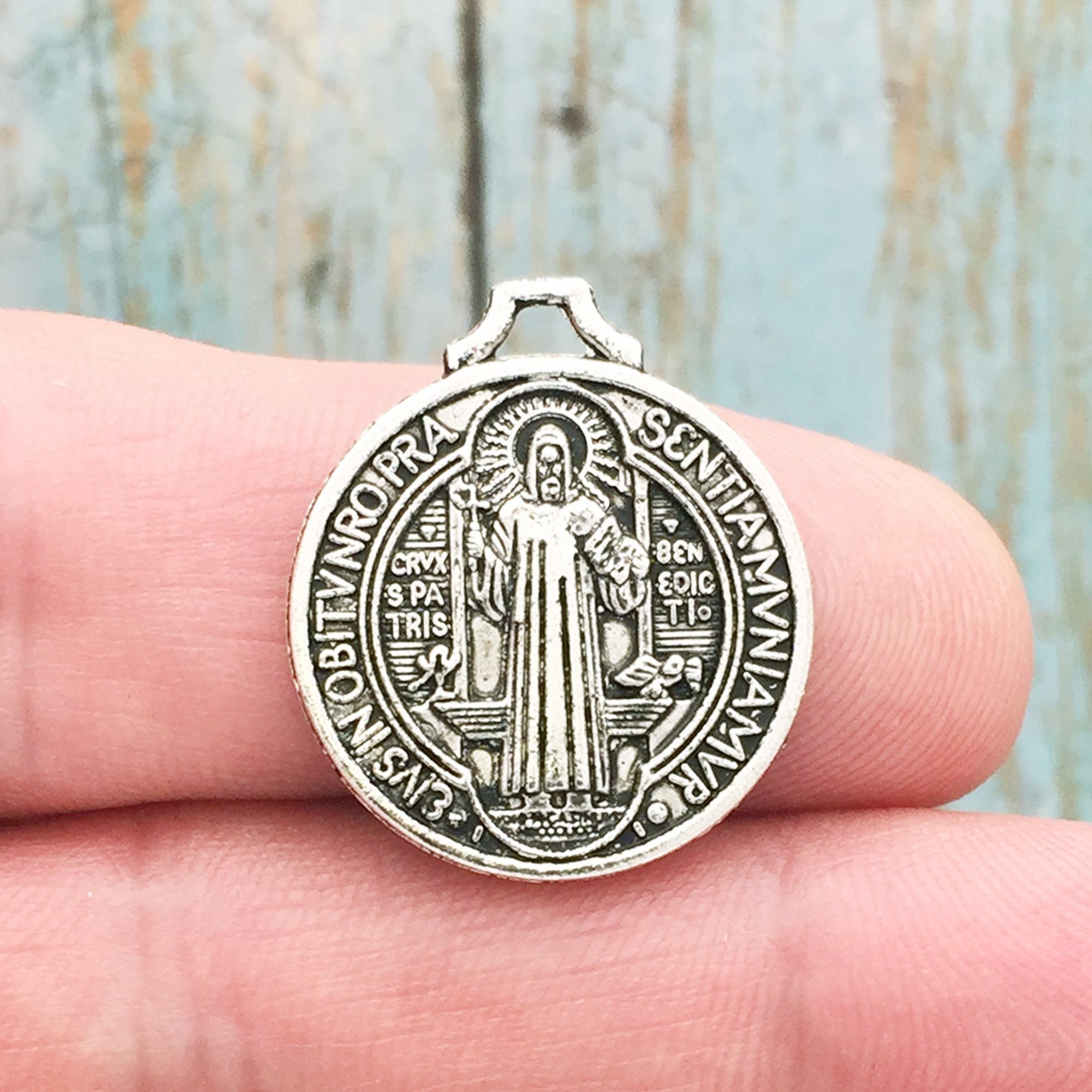 4 St Benedict Medal Silver by TIJC SP1436 - Etsy