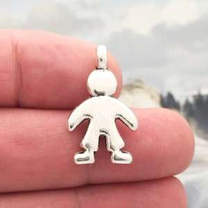 5 Little Boy Charm Silver by TIJC SP0433