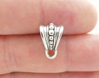 8 Silver Jewelry Bails 15x10mm by TIJC SP1395