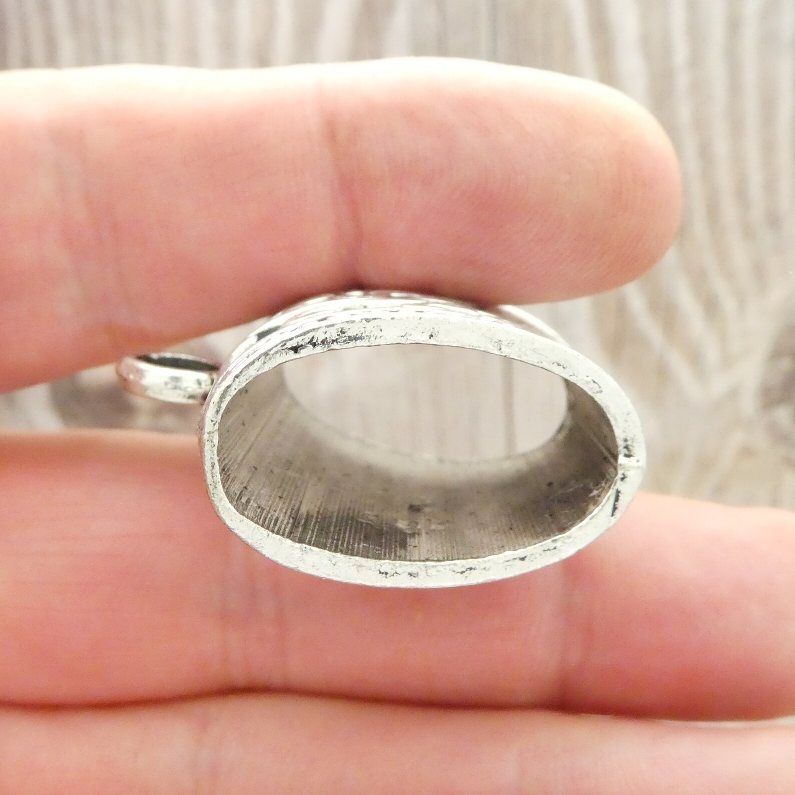 1 Silver Jewelry Bails Extra Large 38x40mm by TIJC SP0855 Etsy