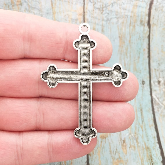 BULK 8 Silver Orthodox Cross Charm Pendant by TIJC SP1698B - Etsy BULK 8 Silver Orthodox Cross Charm Pendant by TIJC SP1698B - Etsy