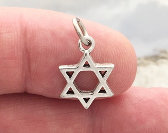 5 Star of David Charm Silver by TIJC SP0974