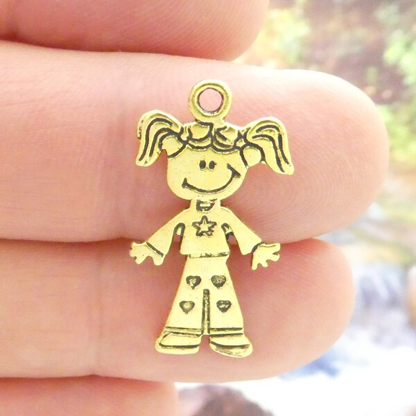 Little Girl Charm Etsy