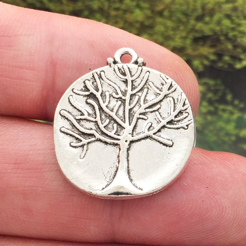 BULK 10 Tree of Life Charm Pendant Silver by TIJC SP1534B