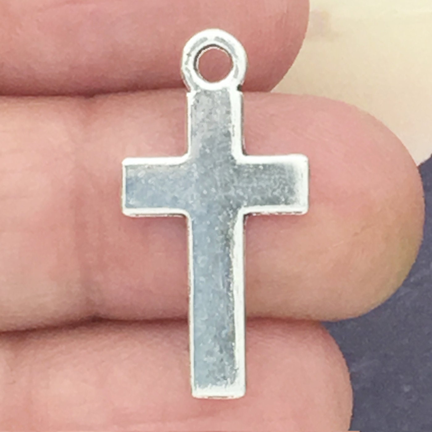上品 Pendant Charm Cross Silver Simple 12 by Etsy - SP0791 TIJC アクセサリー