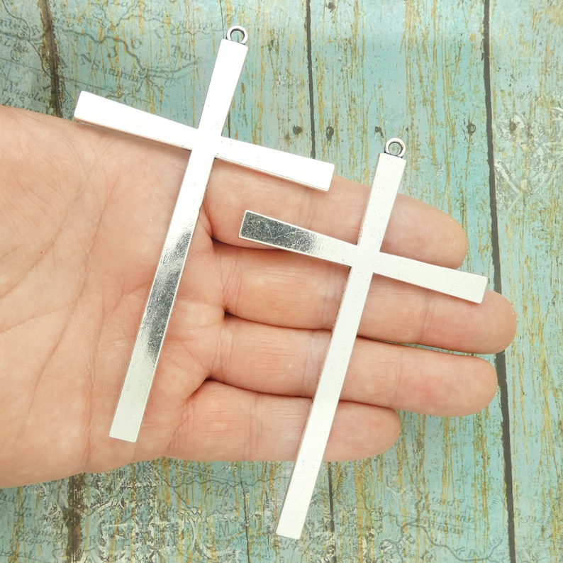 1 Large Silver Cross Pendant By TIJC SP1756 Etsy 1 large silver cross pendant by tijc sp1756 etsy