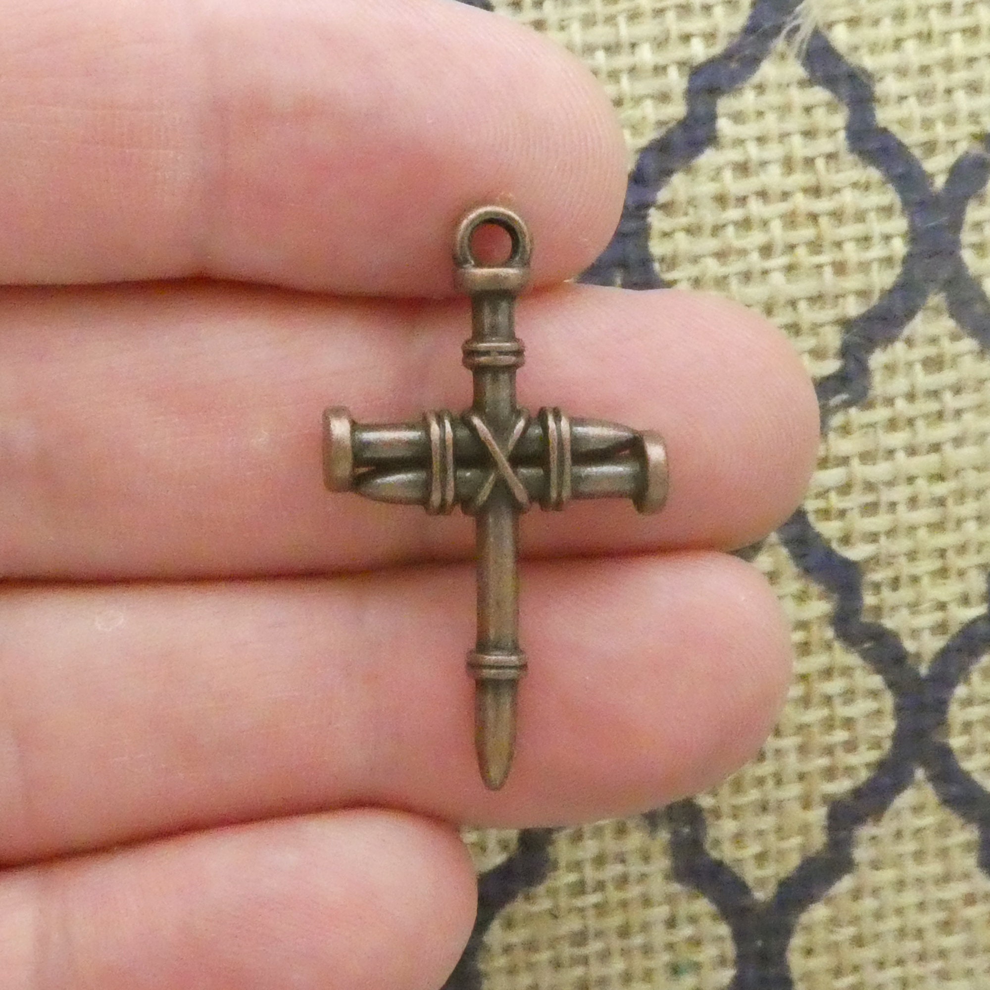 15pcs Mix Black cross charms – Scarlett Nail Supplies