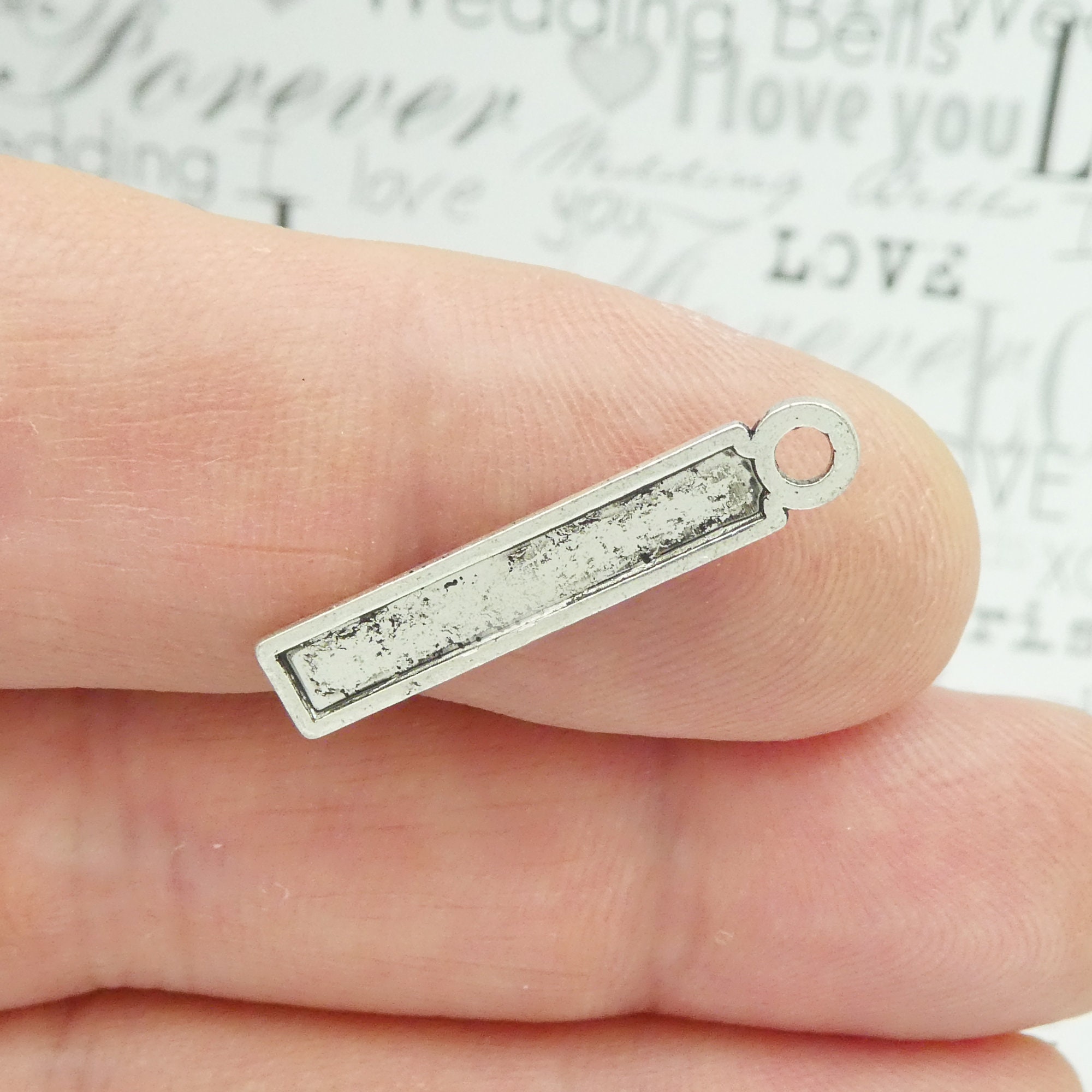 10 Ruler Charm Silver by TIJC SP1036 - Etsy