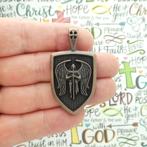 1 Copper St Michael Charm Pendant by TIJC SP1882