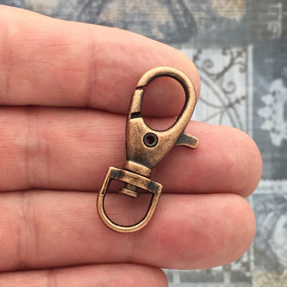 3 Keychain Clasp Hooks Connector Findings Copper by TIJC KCCP