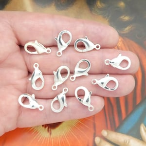 Large Silver Parrot Clasps, Silver Lobster Claw Clasp, 15x30mm, Jewelry  Clasp Findings, Silver Necklace Clasp, Bracelet Clasp, 5Pc