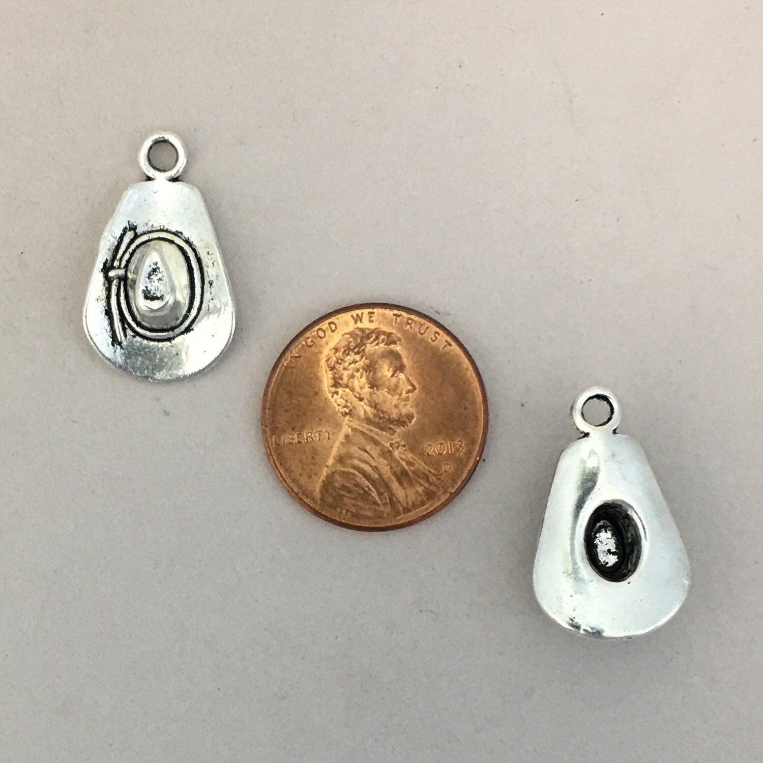 12 Cowboy Hat Charm Silver by TIJC SP0206 Etsy