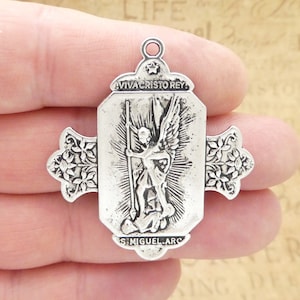 BULK 6 Spanish St Michael Pendant Large by TIJC SP1393B