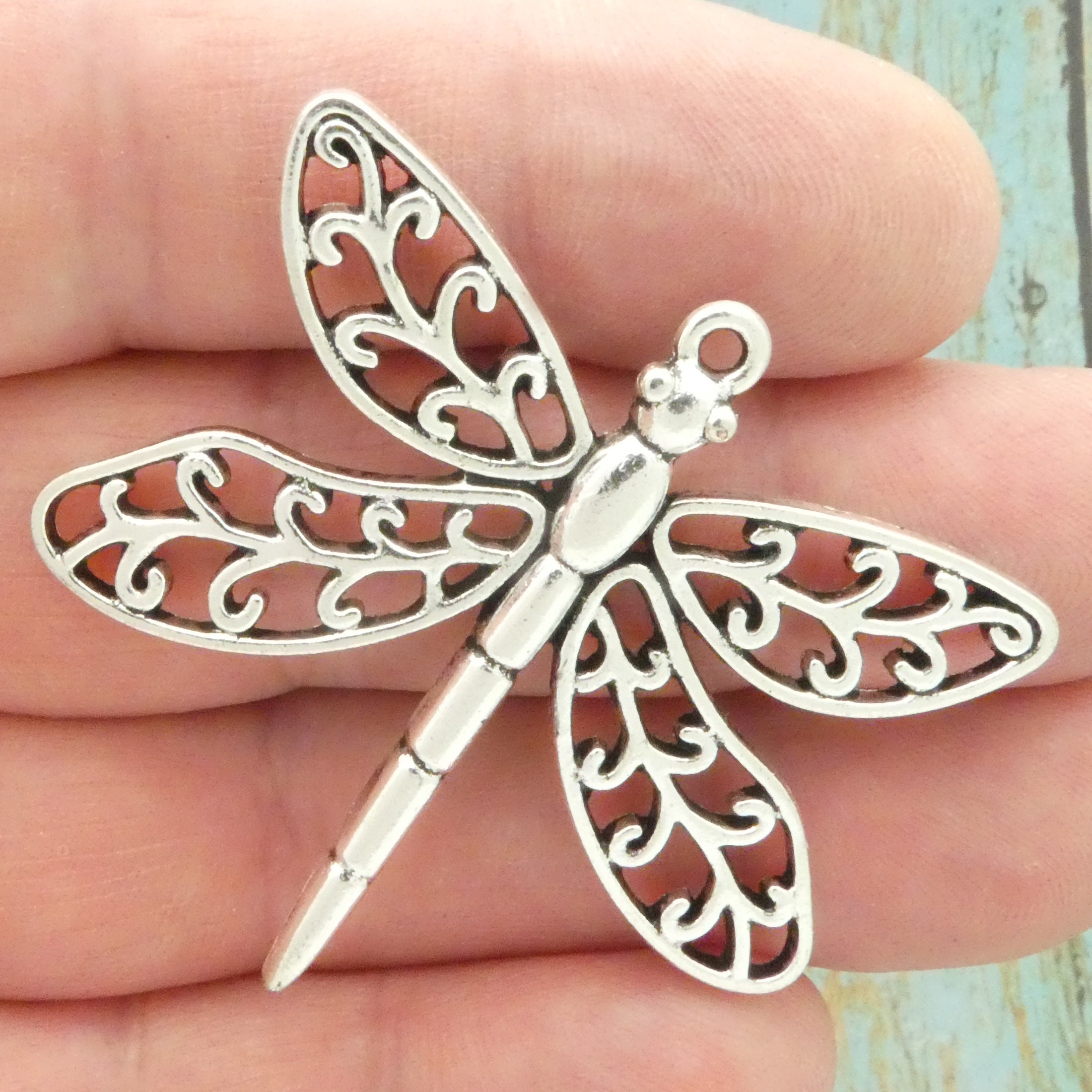 Blue*Bunny Ciondolo Libellula 3D In Argento 925 – Gioiello Realistico