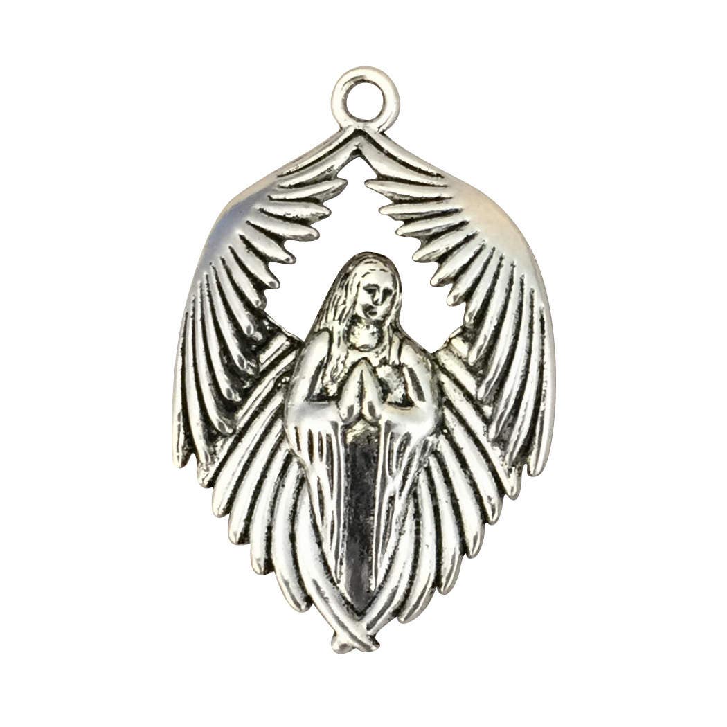 2 Angel Charm Pendant Silver by TIJC SP1575 - Etsy