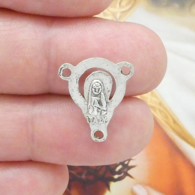 BULK 40 Virgin Mary Silver Rosary Centerpieces by TIJC SP0035B Etsy