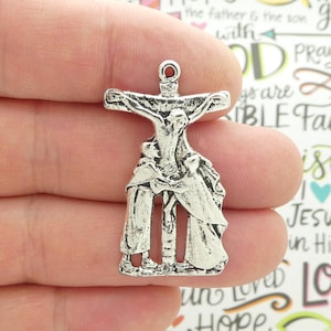 3 Silver Crucifix Cross Pendant by TIJC SP2212