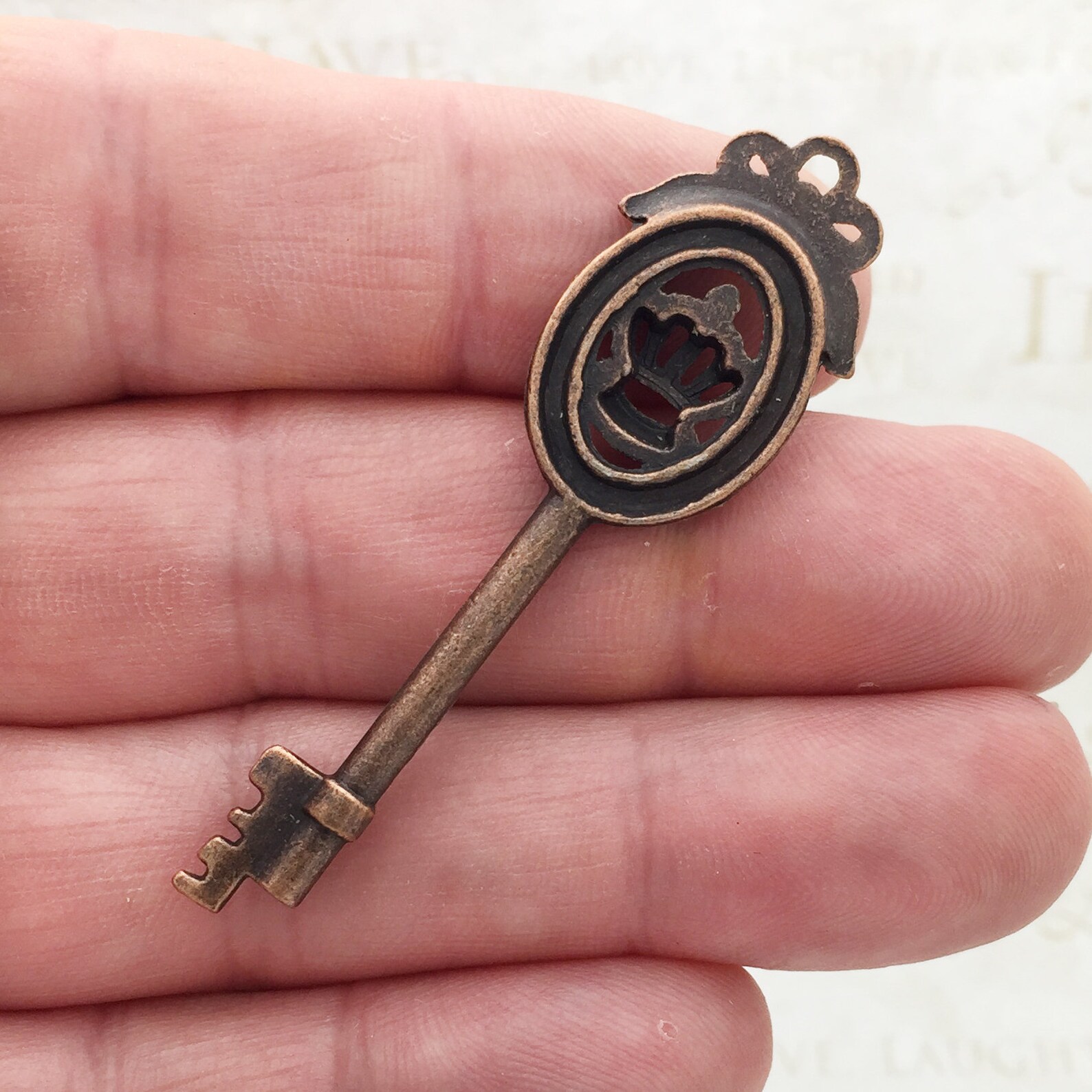 BULK 16 Crown Key Pendant Copper Large by TIJC SP1456B Etsy