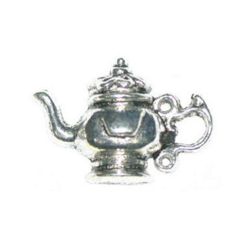 BULK 30 Silver Teapot Charm by TIJC SP0178B Etsy