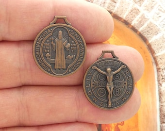 5 St Benedict Charm Medal Copper by TIJC SP2255