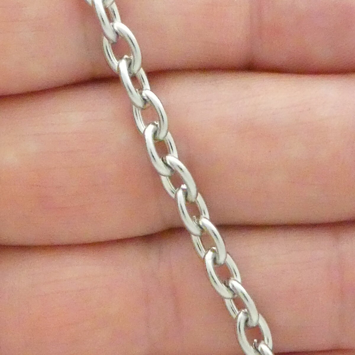 Laver ブレスレット　15MM CABLE CHAIN T BAR KINDLELASER Cable Chains 15x20 15x30 18x25 18x37 mm Bridge