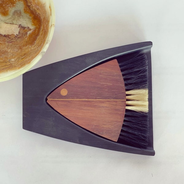 Midcentury Danish Laurids Lonborg Rosewood Fish Shape Crumb Catcher Dustpan - made in Denmark