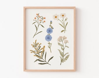 Field Flowers - Art Print - Wall Art - Poster - Papier Fleuri Co