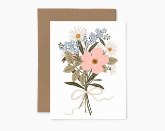 Vintage Bouquet - Greeting card - Illustrated card - Papier Fleuri Co.