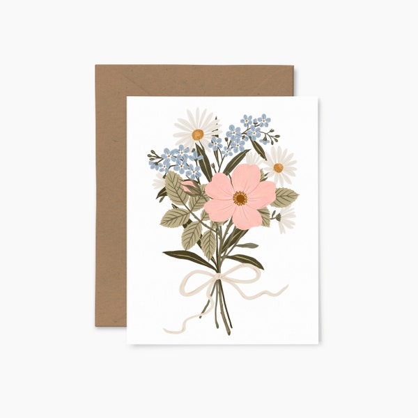 Vintage Bouquet - Greeting card - Illustrated card - Papier Fleuri Co.