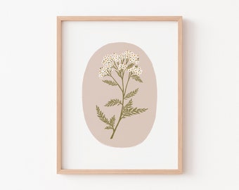 Yarrow - Art Print - Wall Art - Poster - Papier Fleuri Co