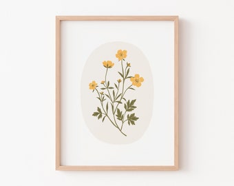 Buttercup - Art Print - Wall Art - Poster - Papier Fleuri Co