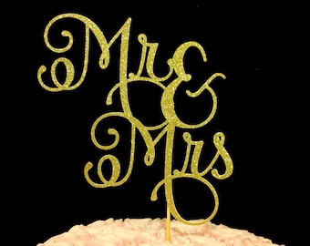 Dhr en Mevr cake topper heer & mevrouw taart topper, bruidstaart topper, topper van de bruiloft, bruiloft, bruiloft decoraties, Mr. and Mrs. cake-topper