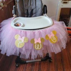 Minnie mouse hotsell high chair tutu