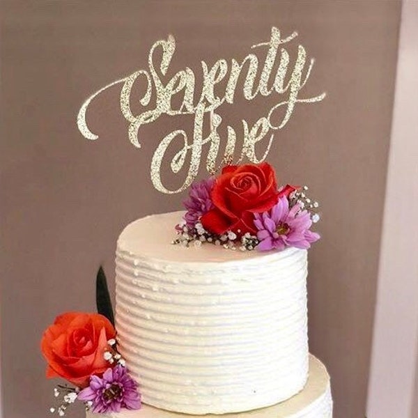 Seventy Five cake topper, 75 cake topper, 75th birthday decorations, seventy five, 75th birthday cake topper, 75 cake topper