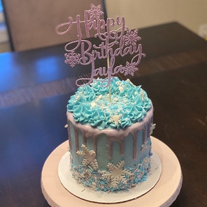 Snowflake birthday, Frozen birthday, Frozen cake topper, Snowflake cake topper, Snowflake birthday cake topper, Winter wonderland, snow