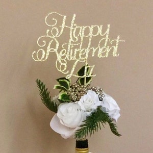 Happy Retirement Cake Topper, Retirement Cake Topper, Happy Retirement, Retirement decorations, Retirement, Happy Retirement decorations