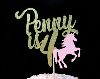 Unicorn cake topper, Unicorn birthday, Personalized unicorn cake topper, cake topper, unicorn birthday, Unicorn decorations